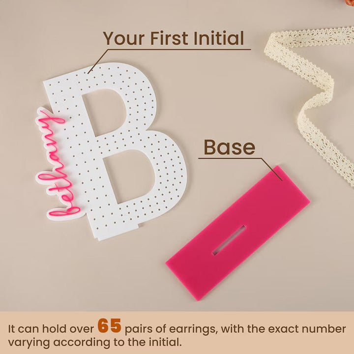 Personalized Earring Holder - Birthday Gift for Her - Canvasgiftco