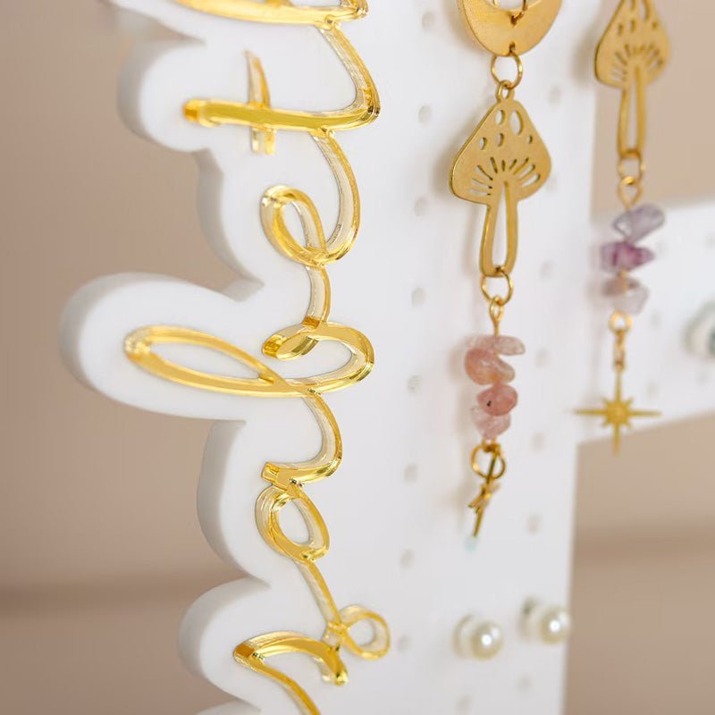 Personalized Earring Holder - Birthday Gift for Her - Canvasgiftco