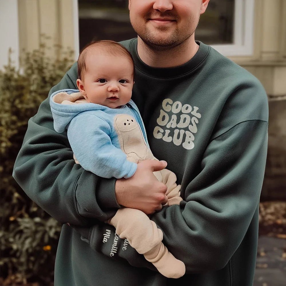 Personalized Embroidered Cool Moms Dads Sweatshirt - Canvasgiftco