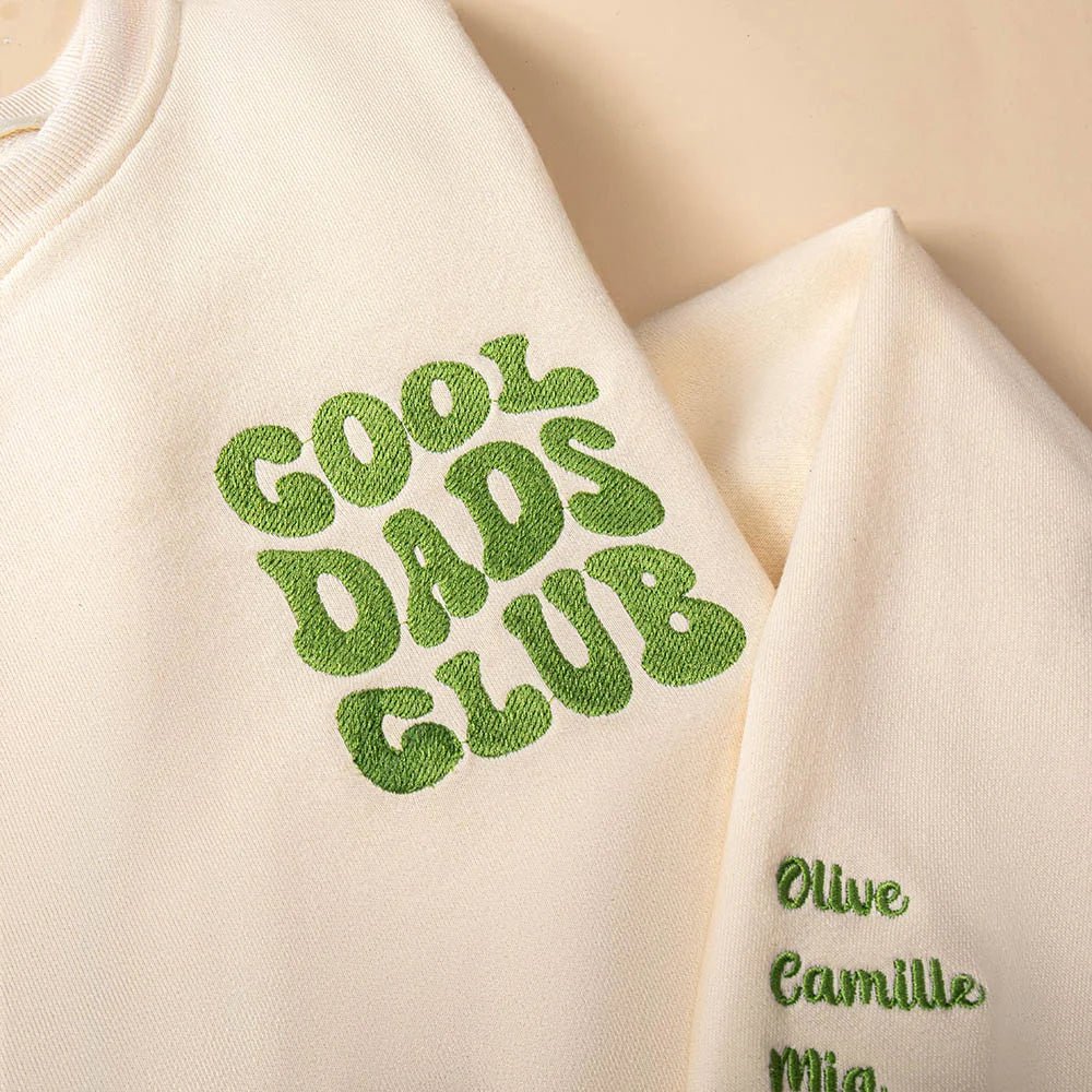 Personalized Embroidered Cool Moms Dads Sweatshirt - Canvasgiftco