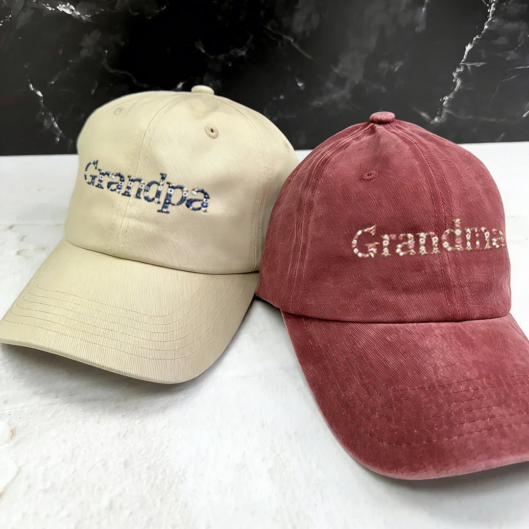 Personalized Embroidered Floral and Text Hat - A Gift for Mom - Canvasgiftco
