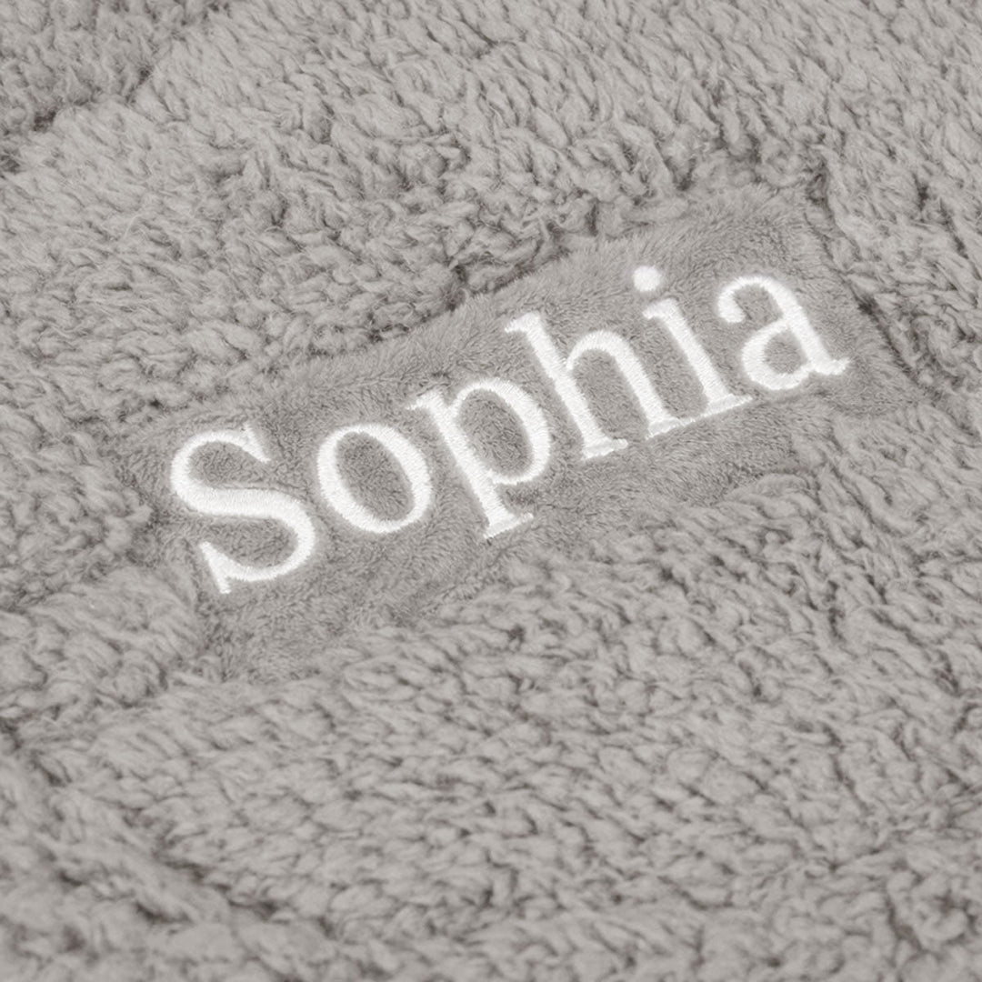 Personalized Embroidered Name Bunny Baby Swaddle – Warm, Comfortable, and Easy to Use - Canvasgiftco
