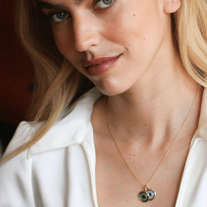 Personalized Eye Custom Pendant Necklace - Canvasgiftco