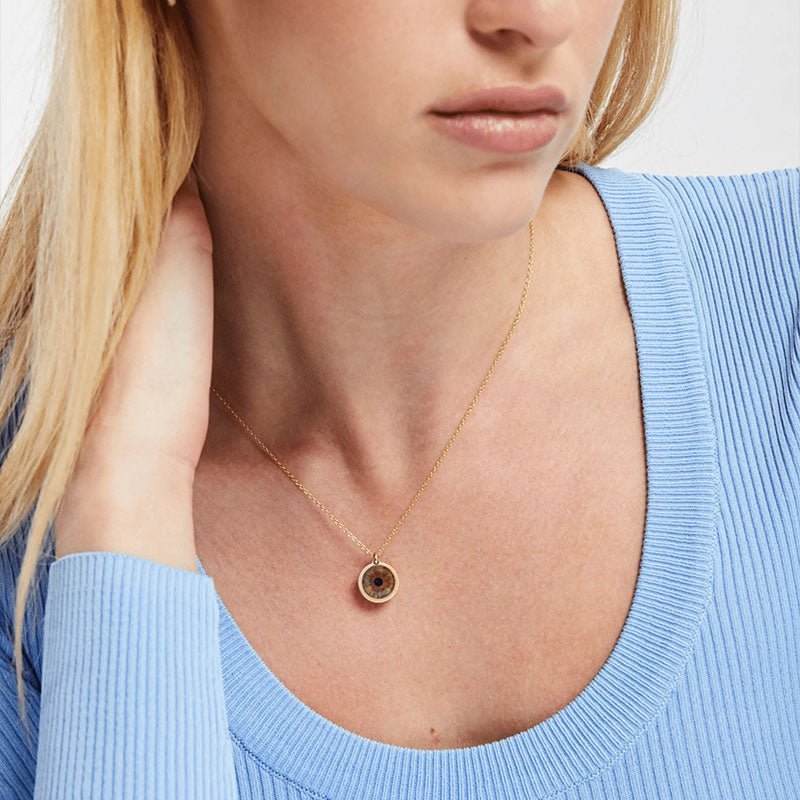 Personalized Eye Custom Pendant Necklace - Canvasgiftco