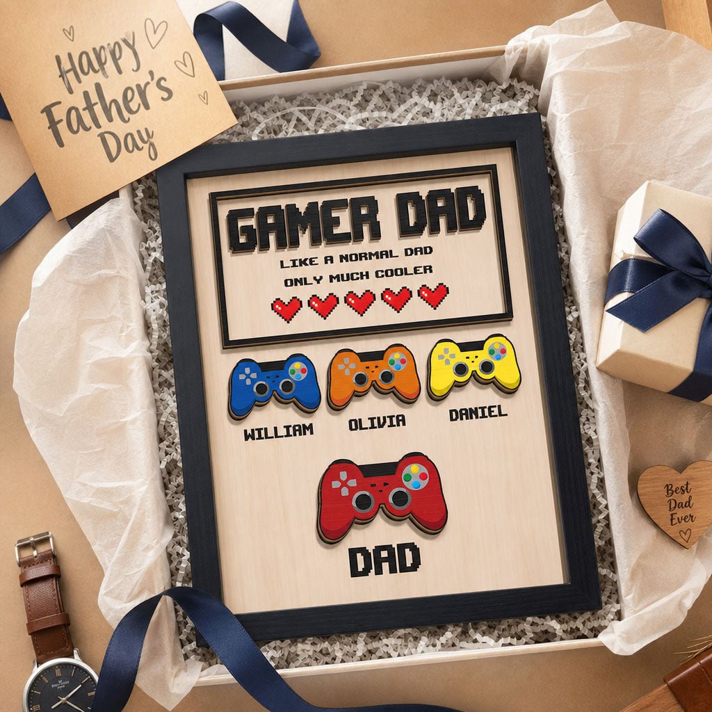 Personalized Father’s Day Wooden Keepsake – A Timeless Gift for Dad - Canvasgiftco