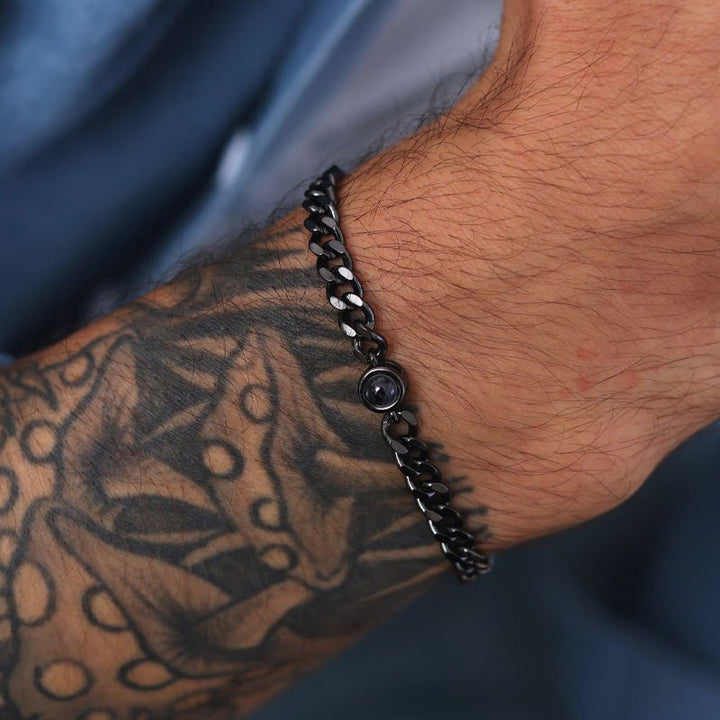 Personalized gifts for father, dad bracelets, custom photo bracelets for men - Canvasgiftco