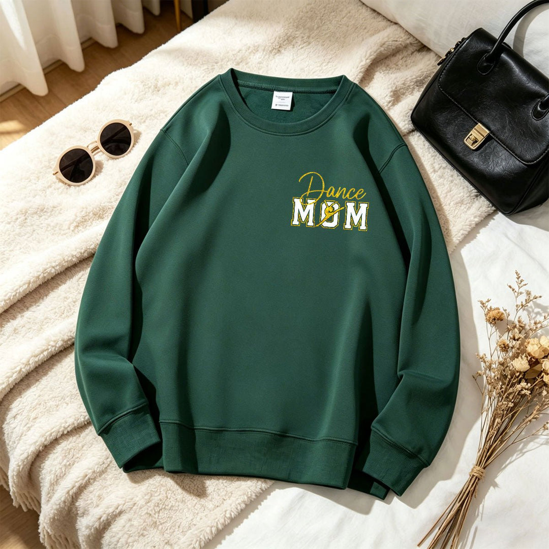 Personalized Glitter Sports Mom Sweatshirt - Canvasgiftco