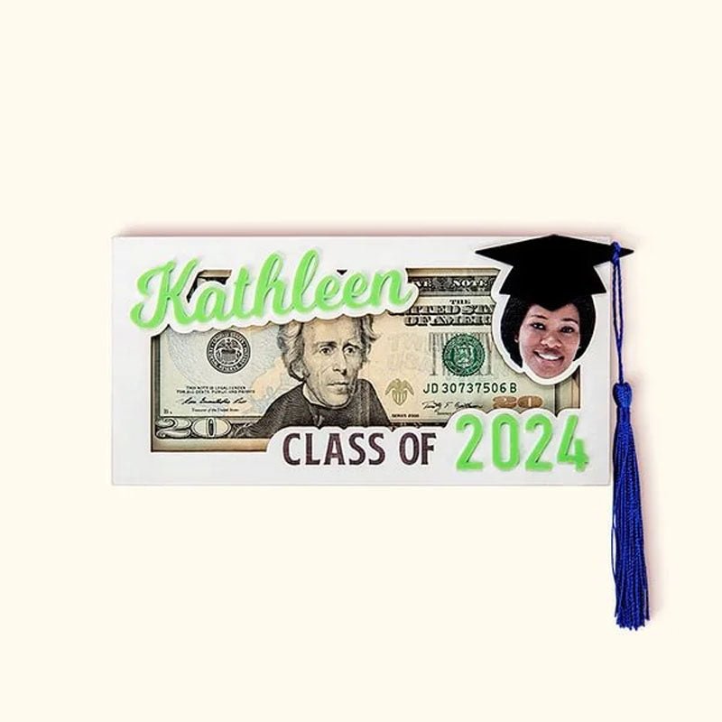 Personalized Graduation Cap Photo Money Holder - Canvasgiftco