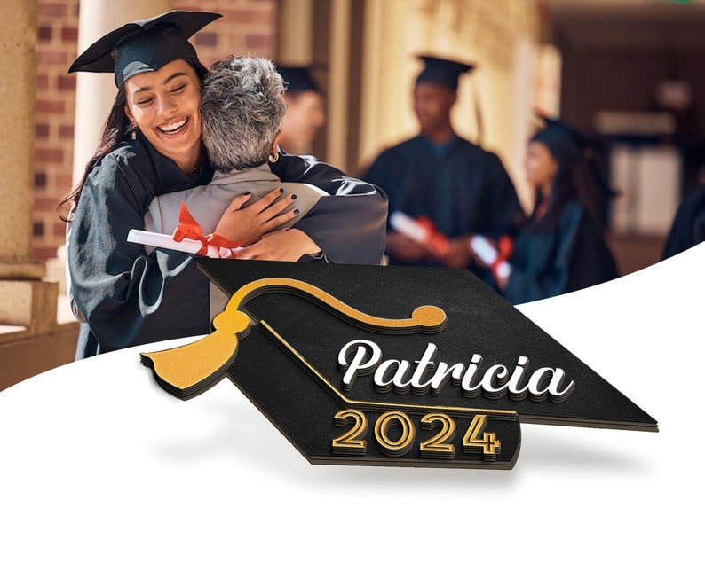 Personalized Graduation Cap Plaque Decoration - Canvasgiftco