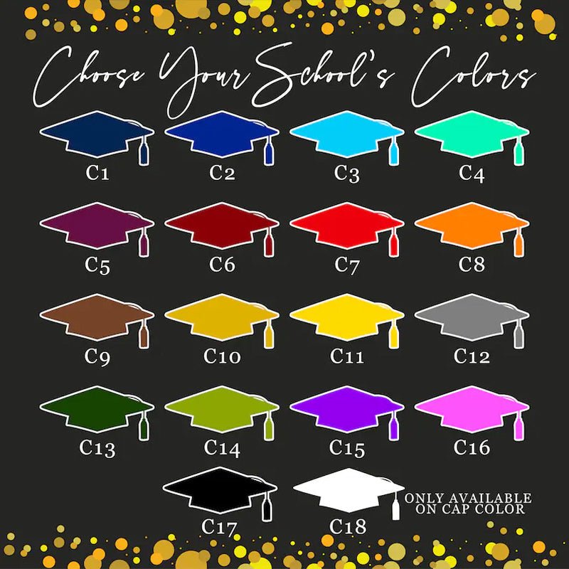 Personalized Graduation Garden Flag with Name and School Name - Canvasgiftco