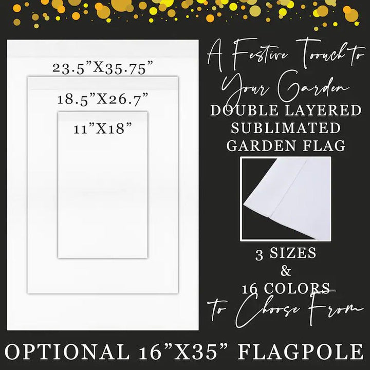 Personalized Graduation Garden Flag with Name and School Name - Canvasgiftco