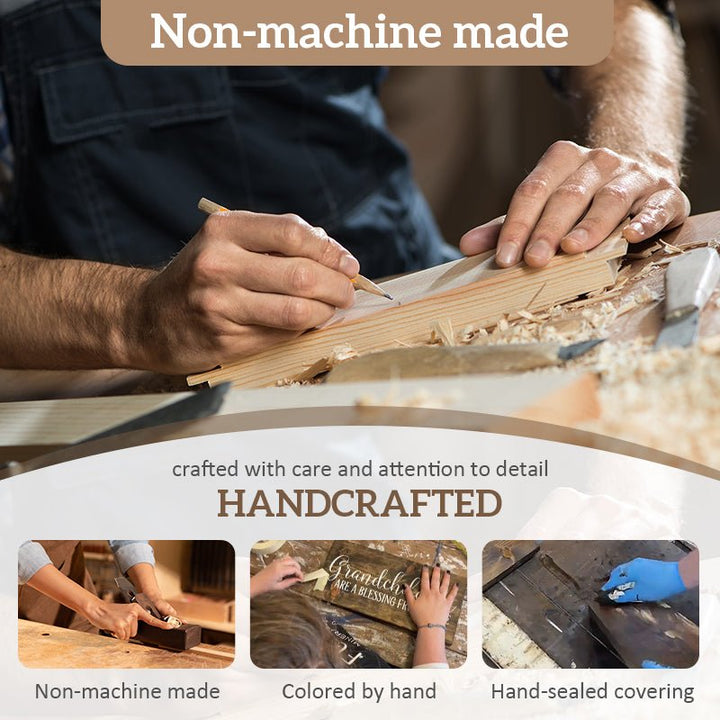 Personalized Grandkids Hanging Sign | 2024 Version Printed Design - Canvasgiftco