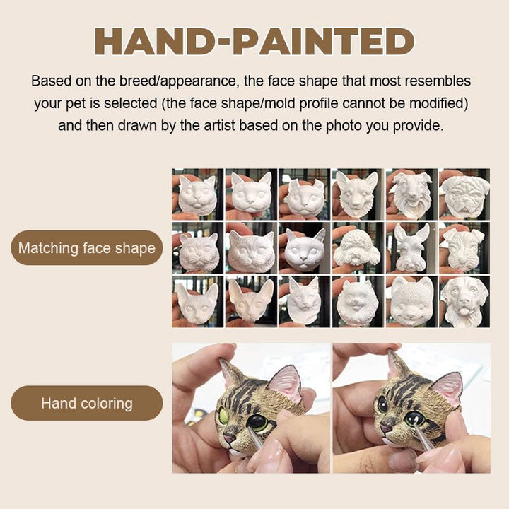 Personalized Hand - Painted 3D Pet Statue - Canvasgiftco