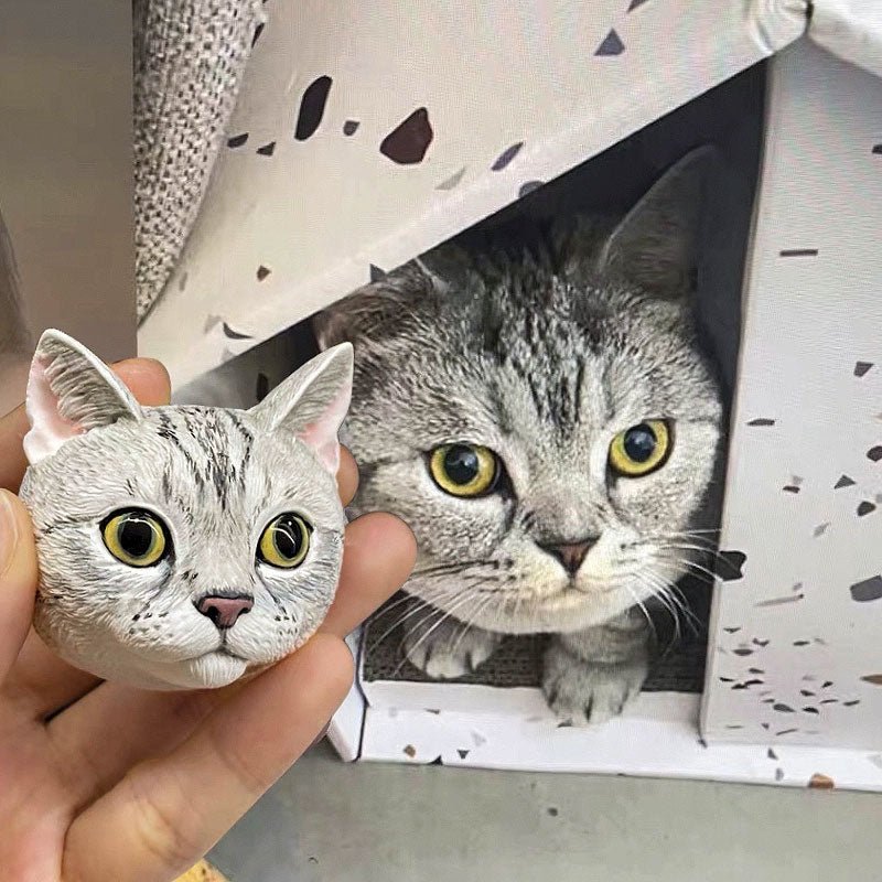 Personalized Hand-Painted 3D Pet Statue - Canvasgiftco
