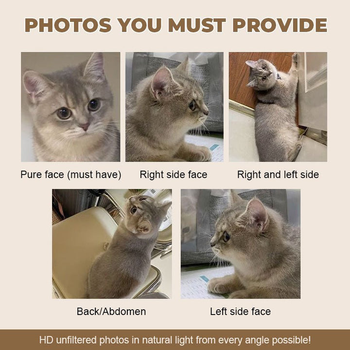 Personalized Hand - Painted 3D Pet Statue - Canvasgiftco