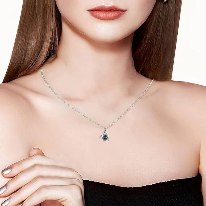 Personalized Heart Photo Necklace - Canvasgiftco