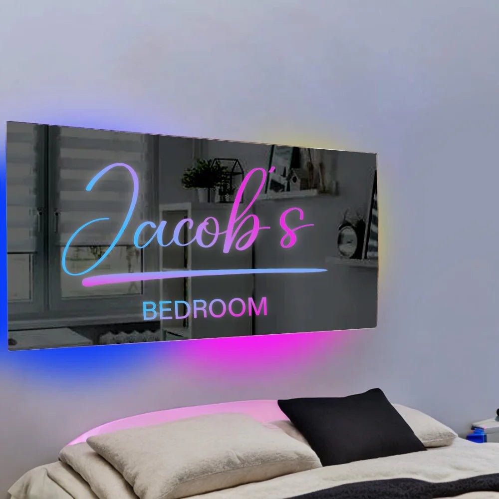 Personalized Light Up Name Mirror - Canvasgiftco