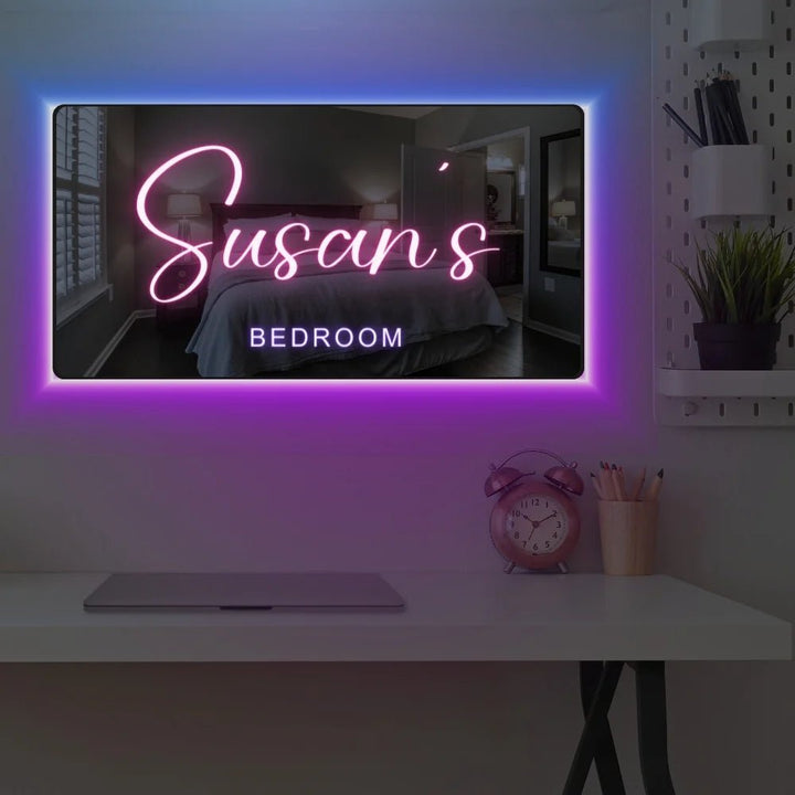 Personalized Light Up Name Mirror - Canvasgiftco