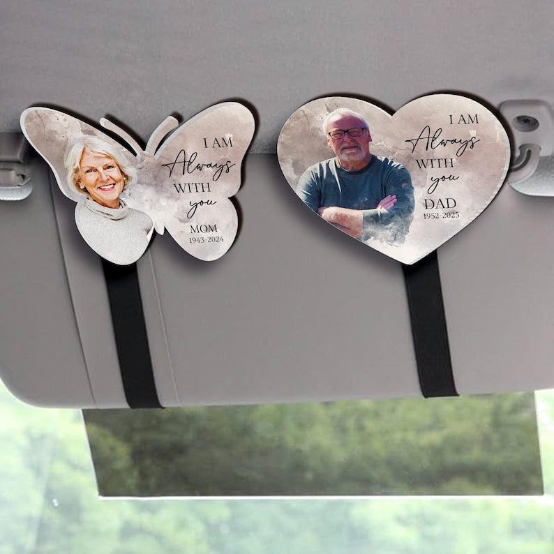Personalized Memorial Photo Car Visor Clip - Canvasgiftco