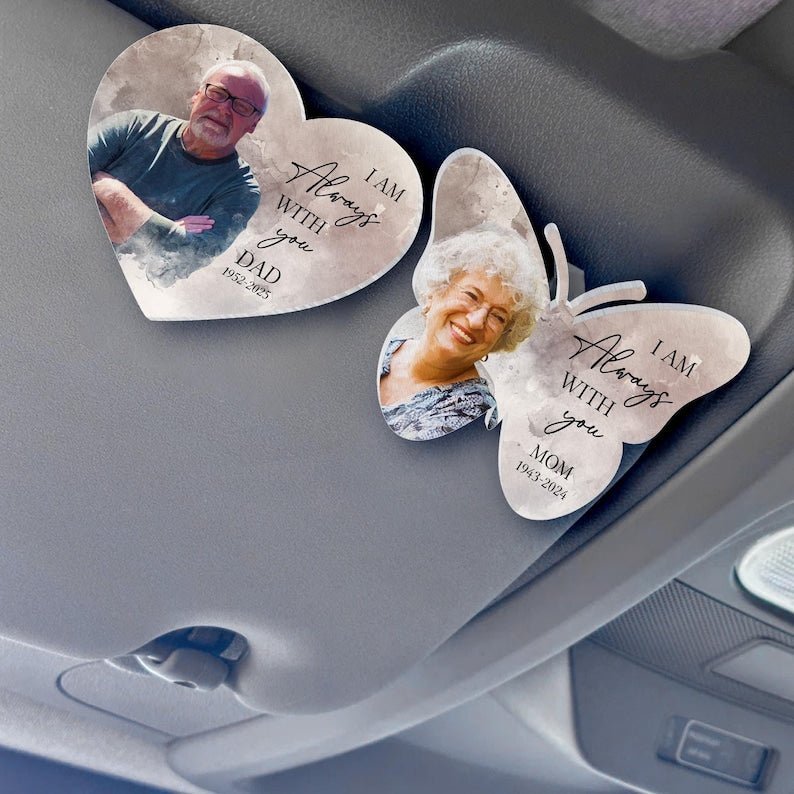 Personalized Memorial Photo Car Visor Clip - Canvasgiftco