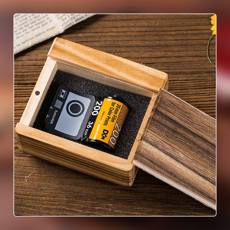 Personalized Memory Time Film Album Keychain - Free Camera Gift Box - Canvasgiftco