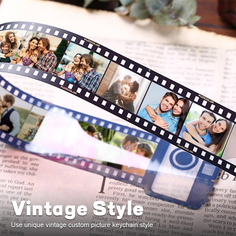 Personalized Memory Time Film Album Keychain - Free Camera Gift Box - Canvasgiftco