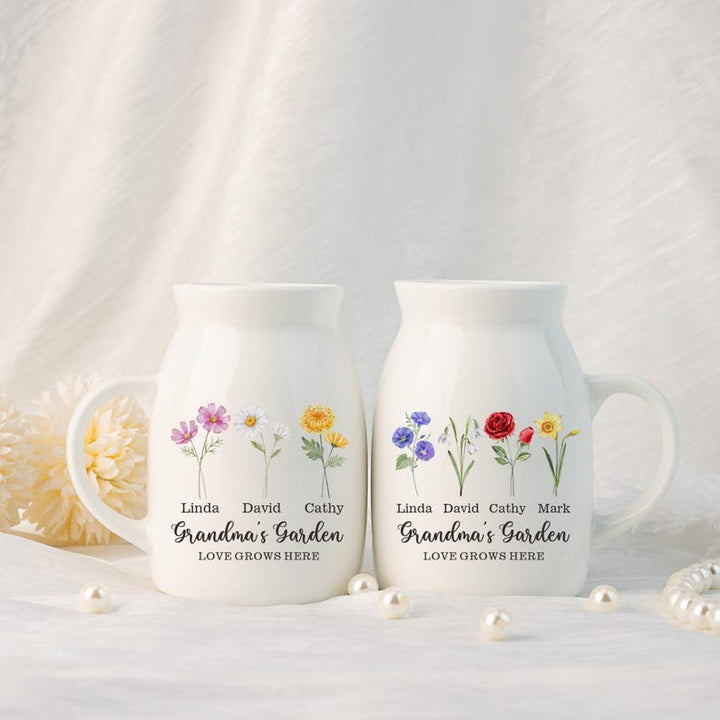 Personalized Mini Vase for Home - Mother's Day Gift for Mom, Grandma - Canvasgiftco