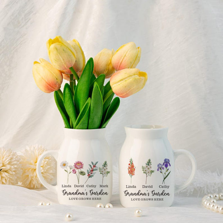 Personalized Mini Vase for Home - Mother's Day Gift for Mom, Grandma - Canvasgiftco