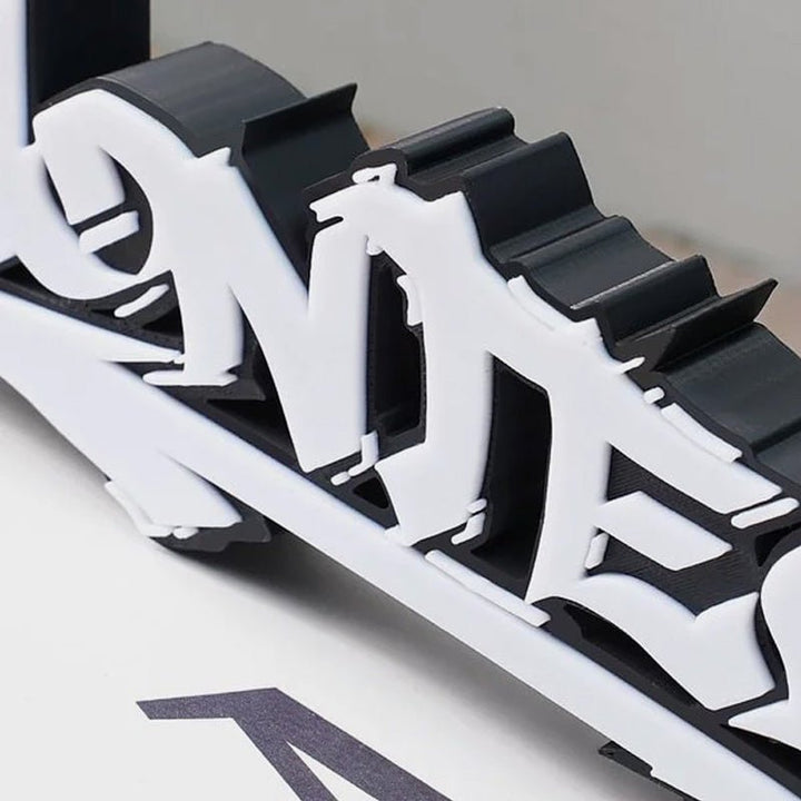 Personalized multi - color 3D printed graffiti nameplate - Canvasgiftco