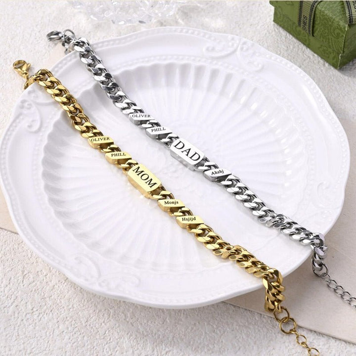Personalized Name Fashion Bracelet - Thanksgiving/Christmas/Birthday/Father's Day Gift - Canvasgiftco