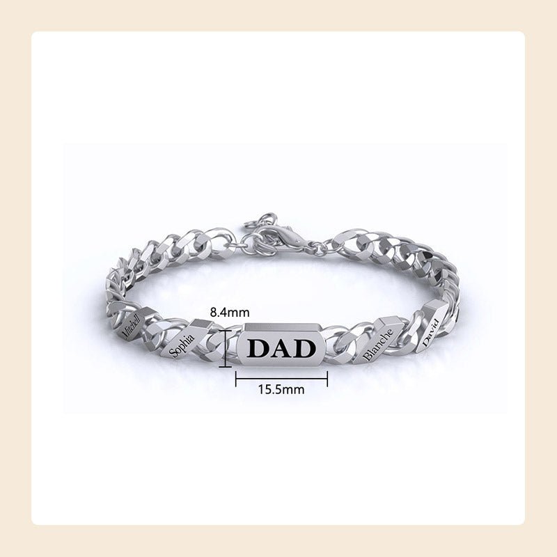 Personalized Name Fashion Bracelet - Thanksgiving/Christmas/Birthday/Father's Day Gift - Canvasgiftco