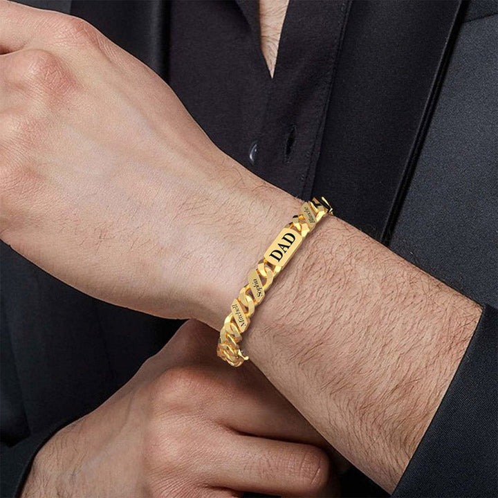 Personalized Name Fashion Bracelet - Thanksgiving/Christmas/Birthday/Father's Day Gift - Canvasgiftco