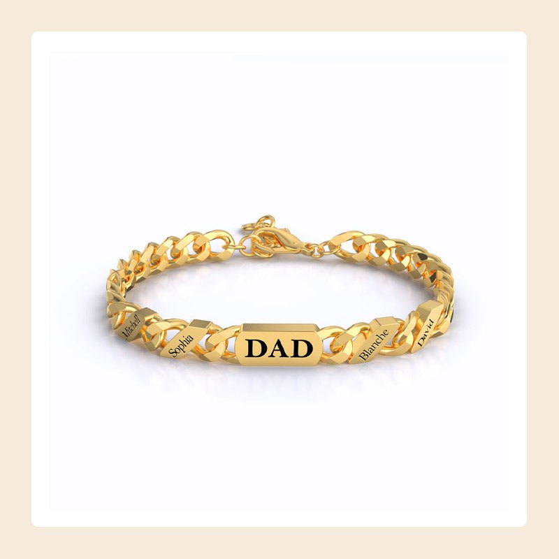 Personalized Name Fashion Bracelet - Thanksgiving/Christmas/Birthday/Father's Day Gift - Canvasgiftco