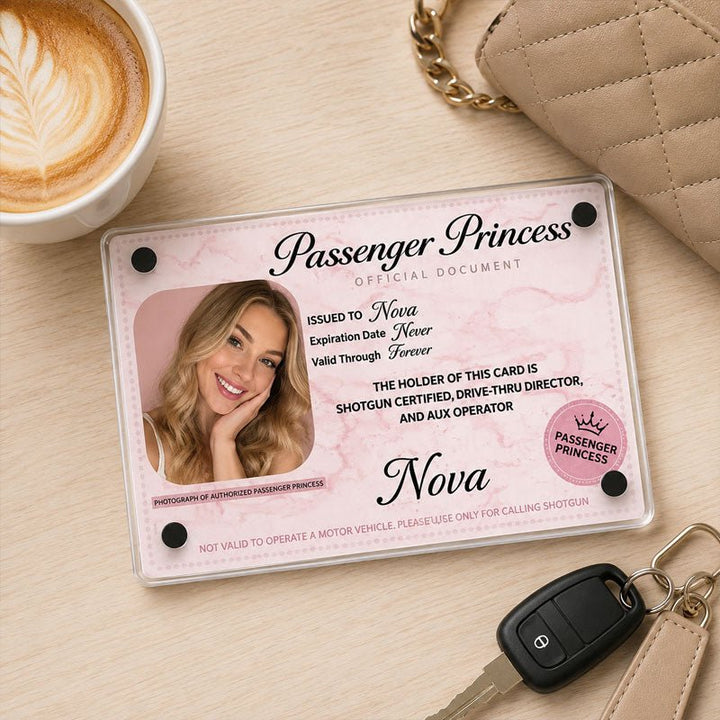 Personalized Passenger Princess Card– Forever Valid VIP Card - Canvasgiftco