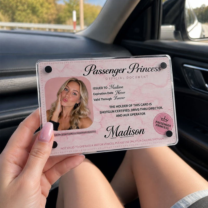 Personalized Passenger Princess Card– Forever Valid VIP Card - Canvasgiftco