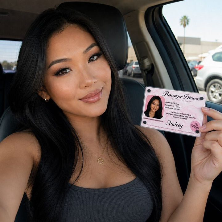Personalized Passenger Princess Card– Forever Valid VIP Card - Canvasgiftco