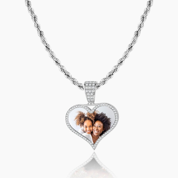 Personalized Photo Pendant With Micro-Set Zirconia - Canvasgiftco