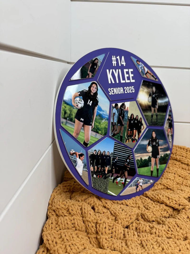 Personalized Sports Photo Wood Sign – Custom Pine Wood Keepsake - Canvasgiftco