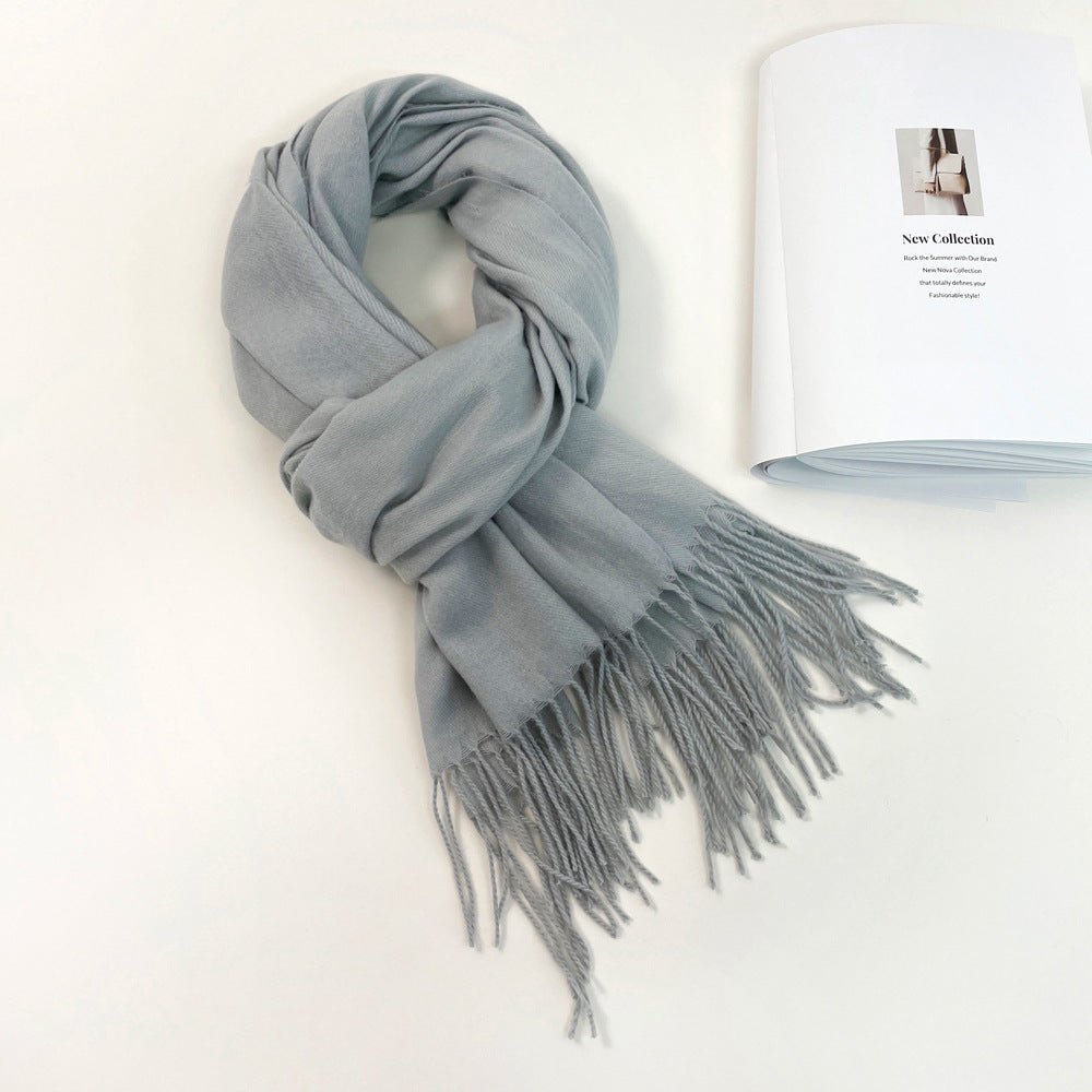 Personalized Ultra-Soft Warm Scarf with Birth Flower and Custom Text - Canvasgiftco