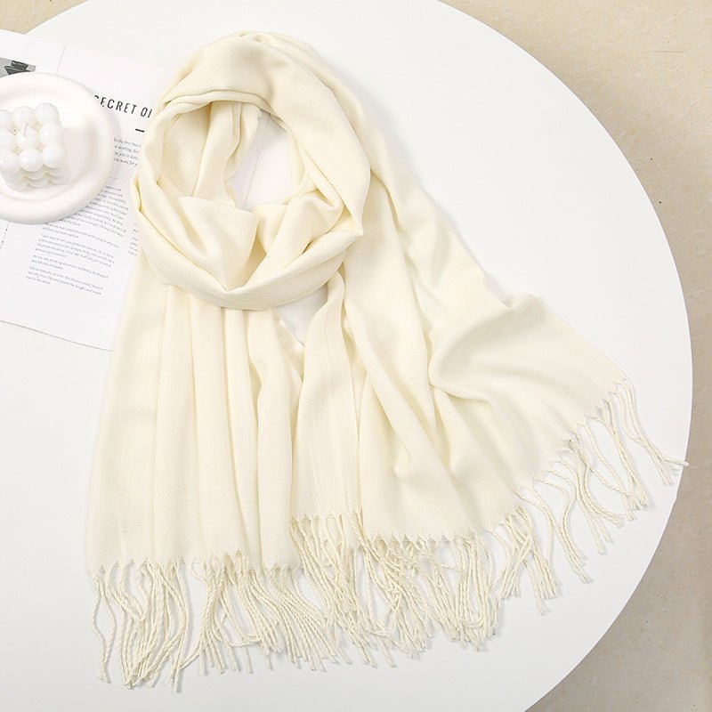 Personalized Ultra-Soft Warm Scarf with Birth Flower and Custom Text - Canvasgiftco