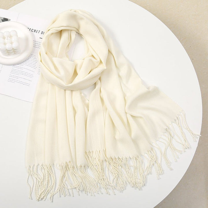 Personalized Ultra-Soft Warm Scarf with Birth Flower and Custom Text - Canvasgiftco