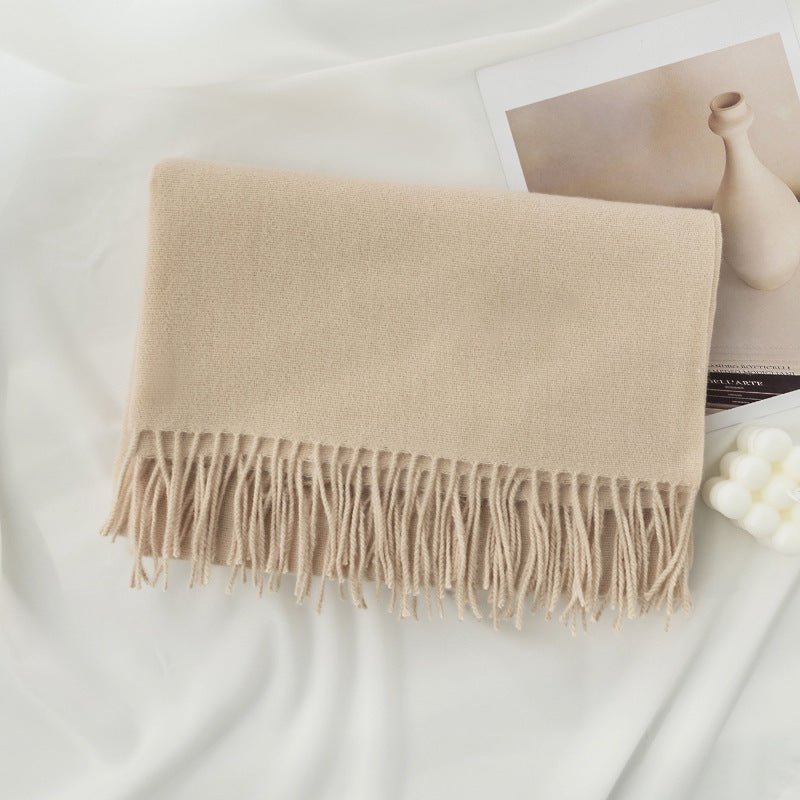 Personalized Ultra-Soft Warm Scarf with Birth Flower and Custom Text - Canvasgiftco