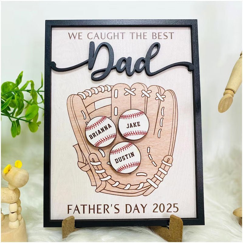 Personalized We Caught The Best Dad - Canvasgiftco
