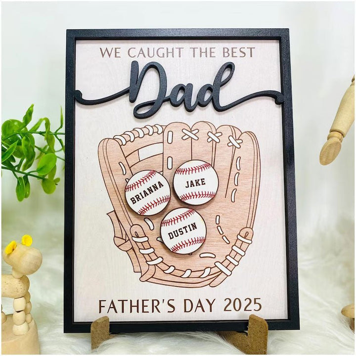 Personalized We Caught The Best Dad - Canvasgiftco