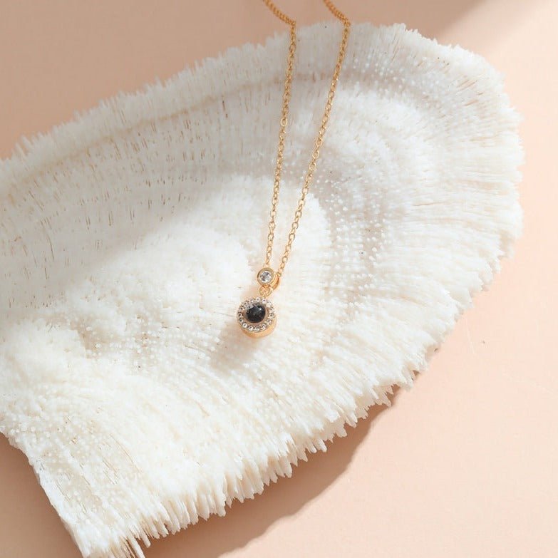 Photo Projection Necklace, Personalized Necklace, Memorial Gift, Gift for Her, Mom Necklace - Canvasgiftco