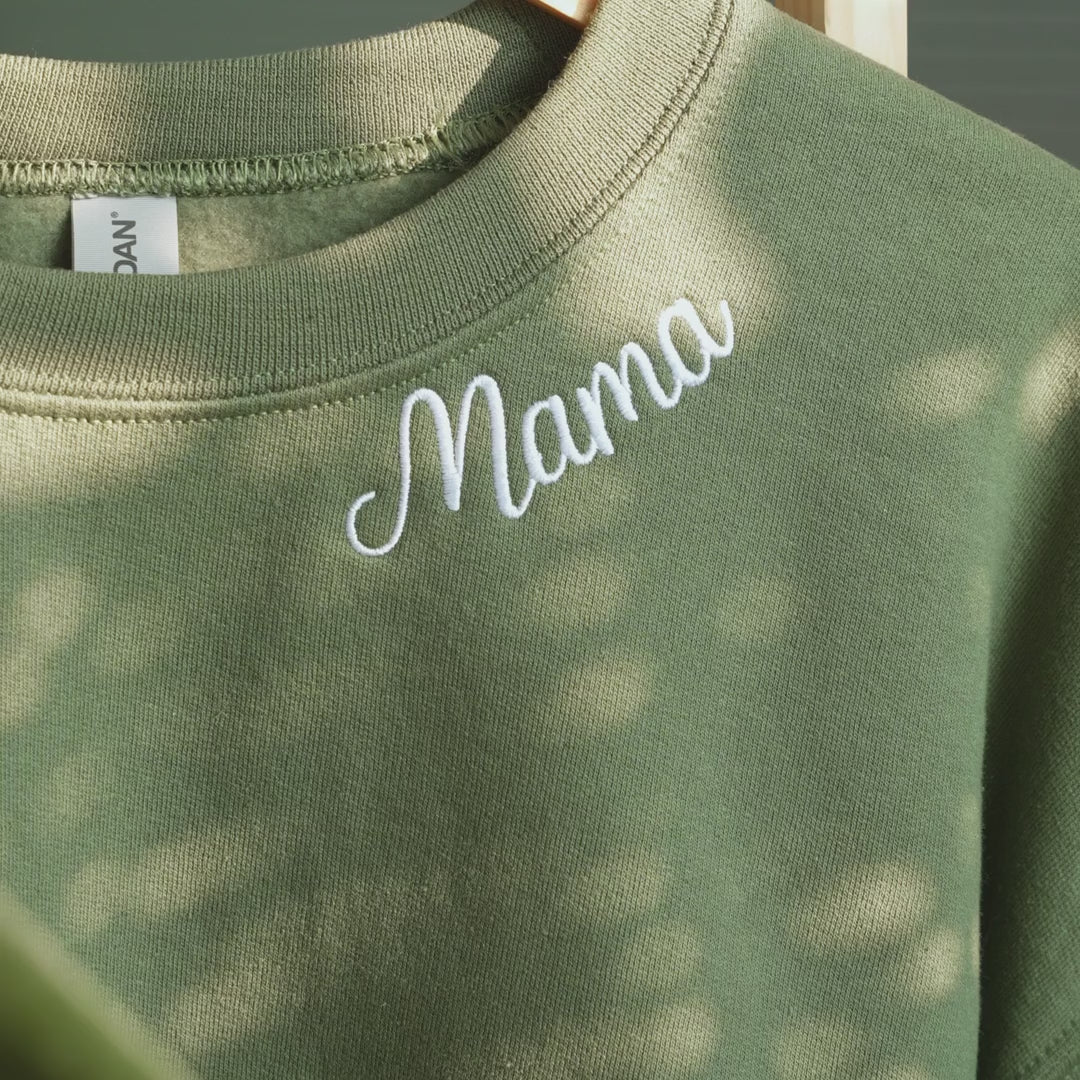 Personalized Mom Embroidered Sweatshirt Hoodie