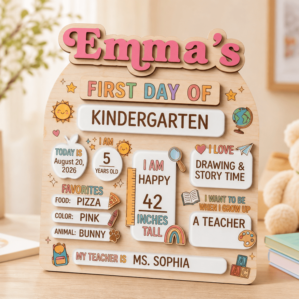 Reusable Personalized First & Last Day of School Board - Canvasgiftco