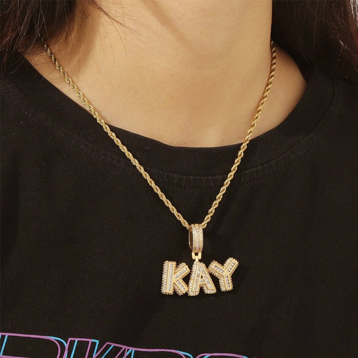 Sparkling Custom Name Necklace - Canvasgiftco