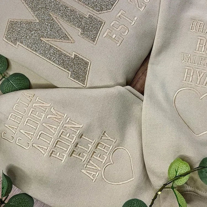 🔥 Sparkling Love - Custom MAMA Sweatshirts - Canvasgiftco