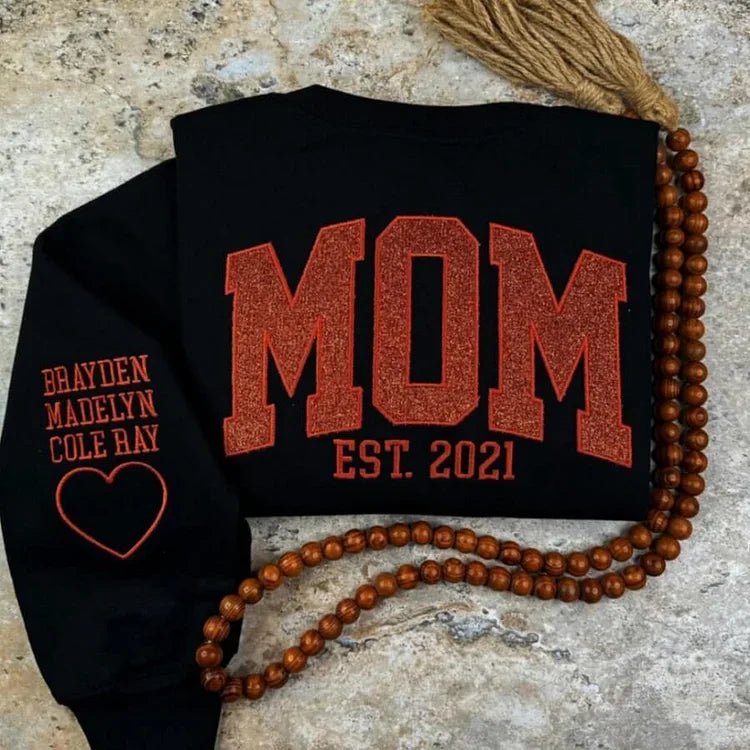 🔥 Sparkling Love - Custom MAMA Sweatshirts - Canvasgiftco